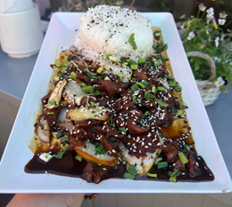 Chińska czerwona wieprzowina wok chiński